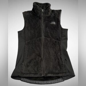 The North Face Furry vest with stretch sides women’s medium in black
